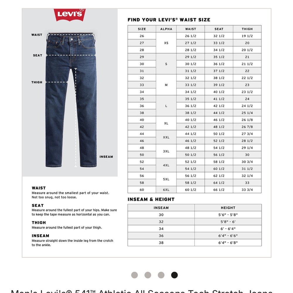 Levi's Men's Classic Blue Straight Jeans - Picture 3 of 11